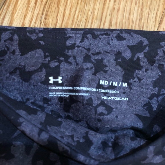 UA HeatGear Armour® Mesh Printed Ankle Crop - Picture 6 of 7